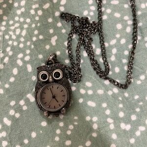 Long statement owl necklace from 2013
